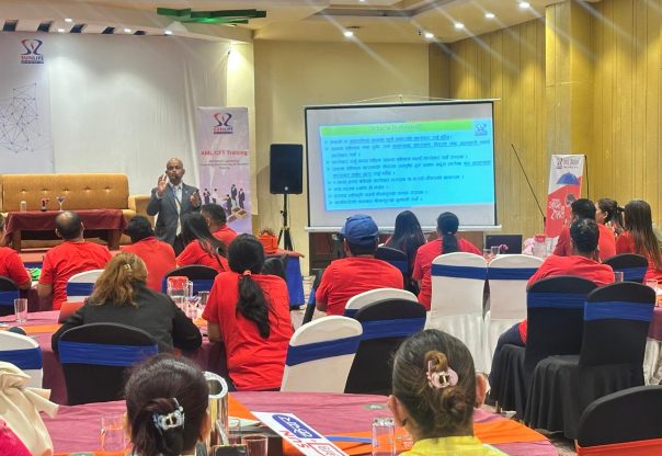 सन नेपाल लाइफद्वारा एएमएलरसीएफटी सम्बन्धी प्रशिक्षण सम्पन्न सन नेपाल लाइफद्वारा एएमएलरसीएफटी सम्बन्धी प्रशिक्षण सम्पन्न
