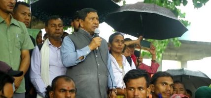 सर्लाहीका सुकुम्बासी पनि आन्दोलित, सरकारविरुद्ध नाराबाजी
