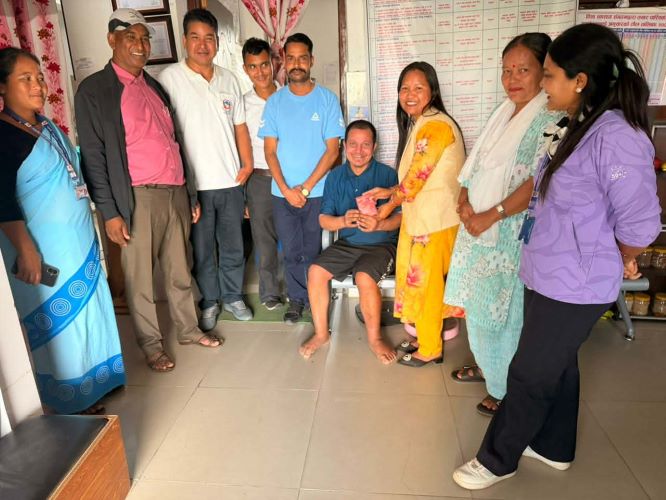 बराहतालका अपाङ्गता भएकालाई घरदैलोमै स्वास्थ्य परिक्षण र परिचयपत्र