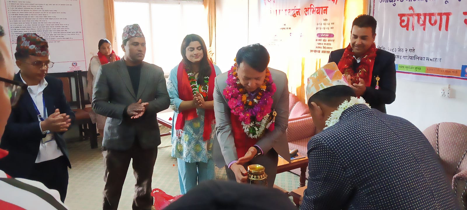 रामेछापको उमाकुण्ड गाउँपालिका बन्यो पूर्णखोपयुक्त गाउँपालिका