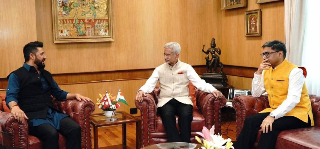 सभापति लामिछाने र भारतीय विदेशमन्त्री जयशङ्करबीच भेटवार्ता