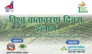 कुमारी बैंकद्वारा इलाममा वृक्षारोपण कार्यक्रम