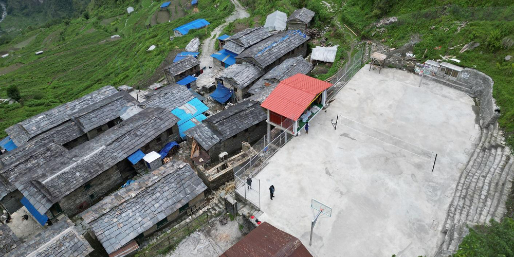 मङ्गलेखानीमा खेलमैदान निर्माण