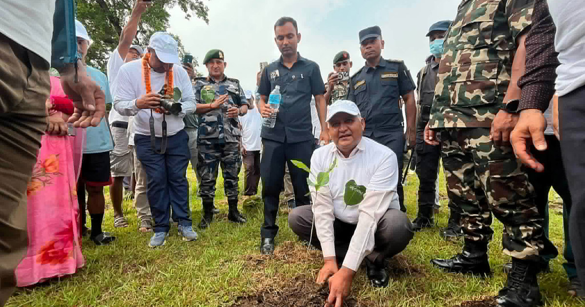 लुम्बिनीमा वन संरक्षण र हरियाली प्रवर्द्धनको  बृहत् अभियान