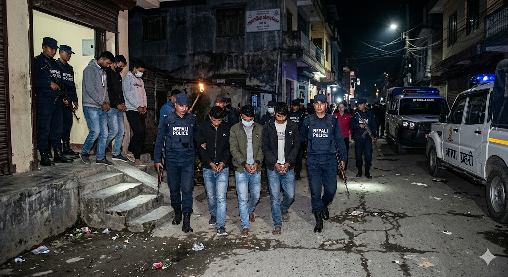 काठमाडौं प्रहरीको ‘स्वीप अपरेसन’ : जेठ महिनामा झन्डै साढे चौध सय पक्राउ, २१ विदेशी महिला डिपोर्ट