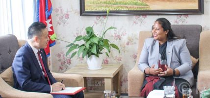 मन्त्री चौधरी र चिनियाँ राजदूत माओमिङबीच शिष्टाचार भेटवार्ता