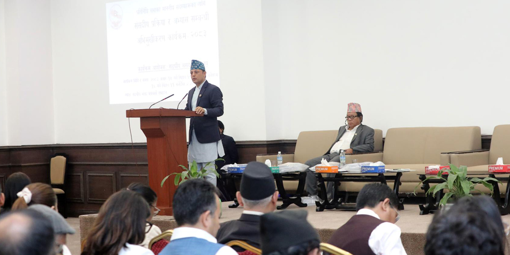 सांसदका काम र व्यवहार जनताले नियालिरहेका हुन्छन्ः सभामुख