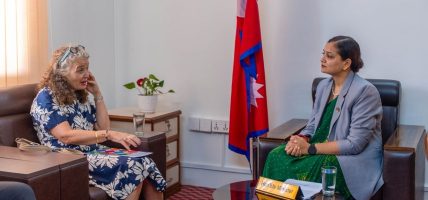 स्वास्थ्यमन्त्री मेहता र संयुक्त राष्ट्रसङ्घका आवासीय सह–संयोजकबीच भेटघाट
