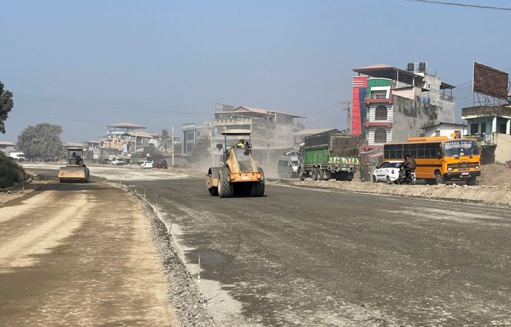 नारायणघाट–बुटवल सडकखण्डमा ‘ओभरहेड क्यानोपी ब्रिज’ थपिँदै
