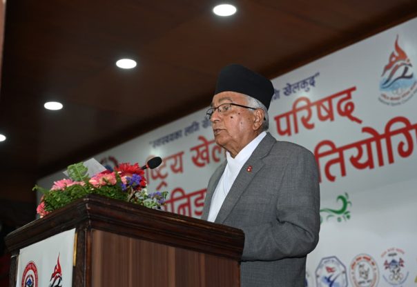 खेलकुद राष्ट्रिय एकता र अन्तर्राष्ट्रिय सम्बन्ध विस्तारको महत्वपूर्ण माध्यम : राष्ट्रपति पौडेल