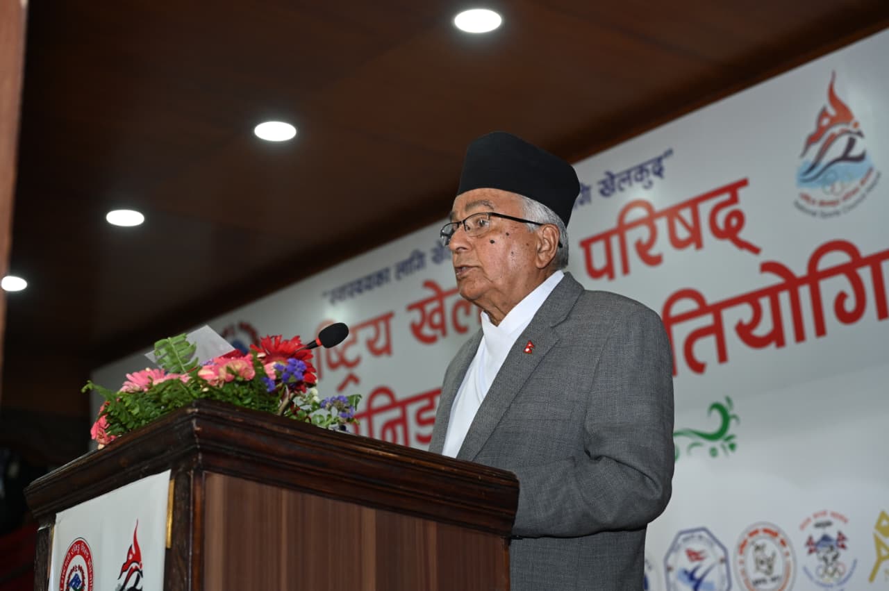 खेलकुद राष्ट्रिय एकता र अन्तर्राष्ट्रिय सम्बन्ध विस्तारको महत्वपूर्ण माध्यम : राष्ट्रपति पौडेल