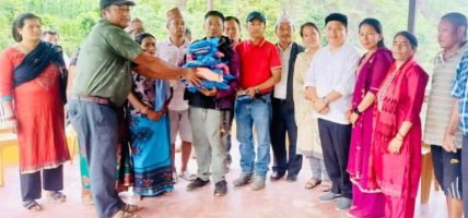 अग्निपीडित परिवारलाई रु दुई लाख सहयोग