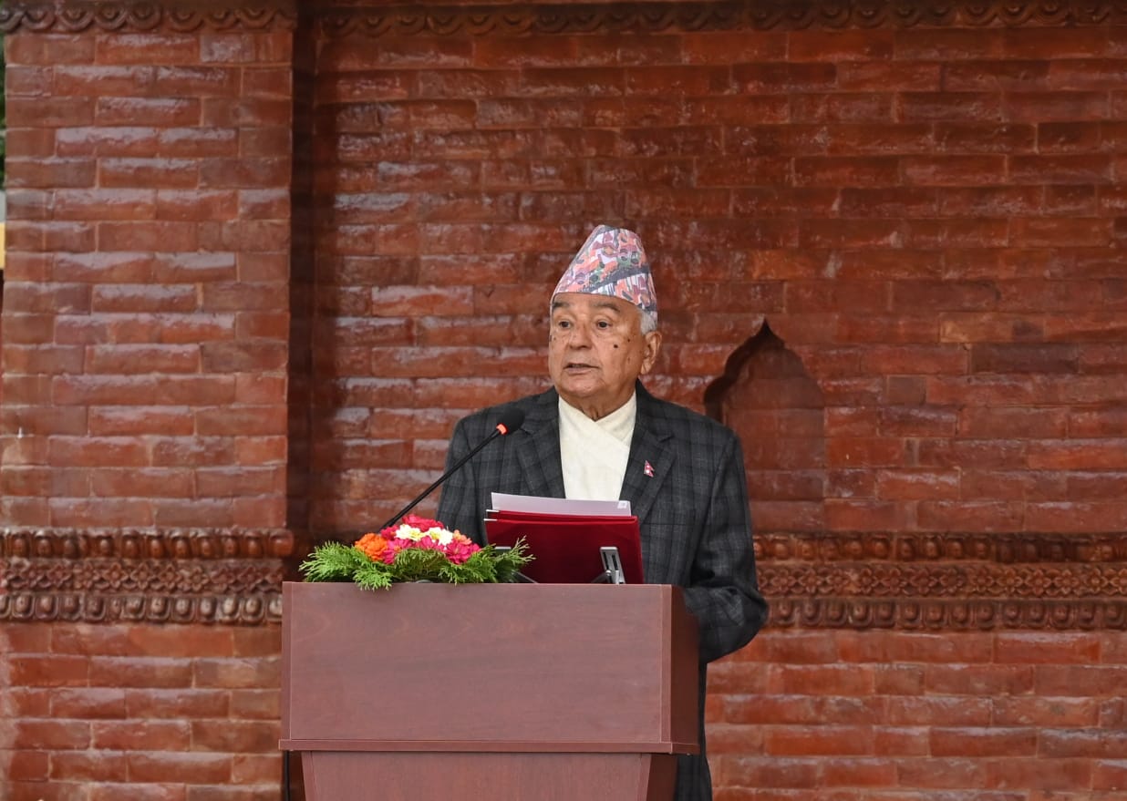 नेपालीहरूको जीवन करुणा, प्रेम, मानवता र शान्तिको उच्चतम अभ्यासबाट अभिप्रेरित छ : राष्ट्रपति पौडेल