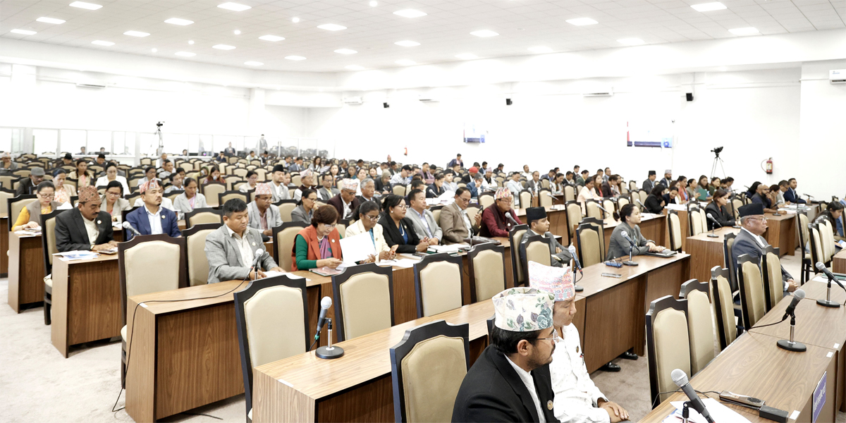 प्रतिनिधिसभाको बैठक १५ मिनेटका लागि स्थगित