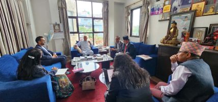 संविधान संशोेधन बहसपत्र तयारी कार्यदलद्वारा पूर्वप्रधानमन्त्रीसँग छलफल