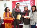 शिक्षामन्त्री पोखरेलद्वारा डा. डिल्लीरमण रेग्मी राष्ट्रिय तथा अन्तर्राष्ट्रिय शान्ति पुरस्कार प्रदान शिक्षामन्त्री पोखरेलद्वारा डा. डिल्लीरमण रेग्मी राष्ट्रिय तथा अन्तर्राष्ट्रिय शान्ति पुरस्कार प्रदान