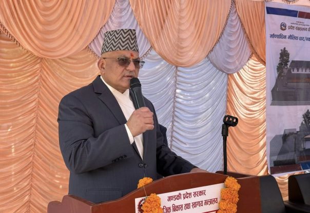 ‘गण्डकी प्रदेशमा पूर्वाधार विकासका कामले गति लिएको छ’