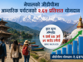 नेपालको जीडीपीमा आन्तरिक पर्यटनको २.६५ प्रतिशत योगदान नेपालको जीडीपीमा आन्तरिक पर्यटनको २.६५ प्रतिशत योगदान