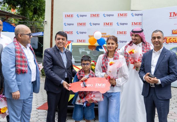 टिक्मोमार्फत आइएमईबाट रेमिट्यान्स पठाउँदा अभिषेकले जिते वीवाइडी ईभी कार