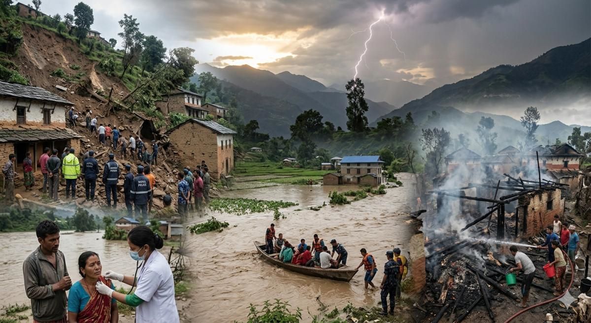 तीन महिनामा तीन हजार २९६ विपद्का घटना , १६० जनाको मृत्यु