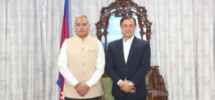 सभामुख अर्यालसँग भारतीय राजदूत श्रीवास्तवको शिष्टाचार भेट