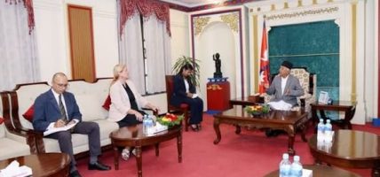 राष्ट्रपतिसँग फ्रान्सका राजदूतको बिदाइ भेट