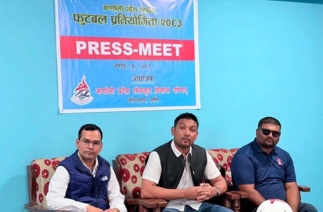 कर्णालीमा पूर्वराष्ट्रिय खेलाडीबीच मैत्रीपूर्ण फुटबल प्रतियोगिता हुने कर्णालीमा पूर्वराष्ट्रिय खेलाडीबीच मैत्रीपूर्ण फुटबल प्रतियोगिता हुने