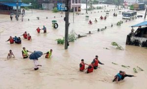 अविरल वर्षाले नवलपुरमा पहिरो र डुबान, नौ घरपरिवार प्रभावित
