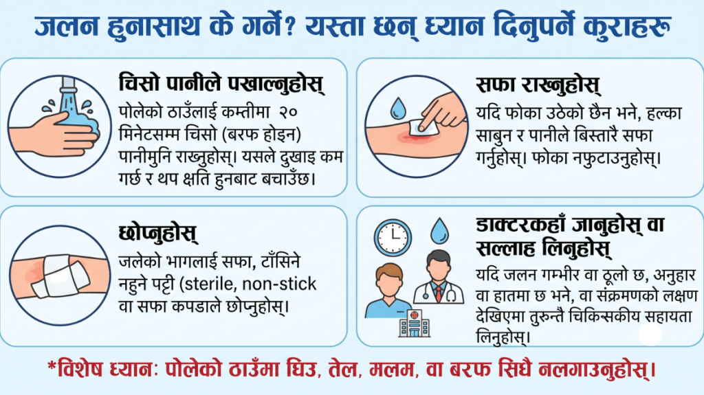 जलन हुनासाथ के गर्ने ? यस्ता छन् ध्यान दिनुपर्ने कुराहरू