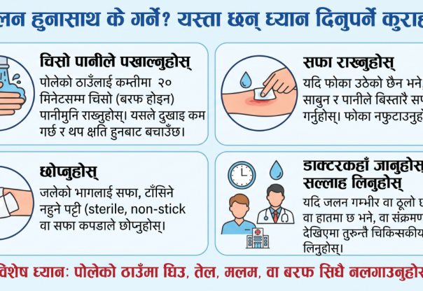 जलन हुनासाथ के गर्ने ? यस्ता छन् ध्यान दिनुपर्ने कुराहरू