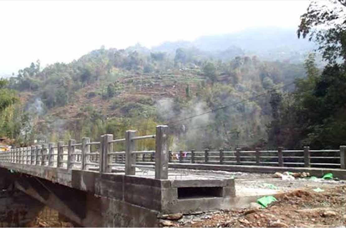 निर्धारित समयअघि नै रिखुवा खोलामा पक्की पुल निर्माण सम्पन्न