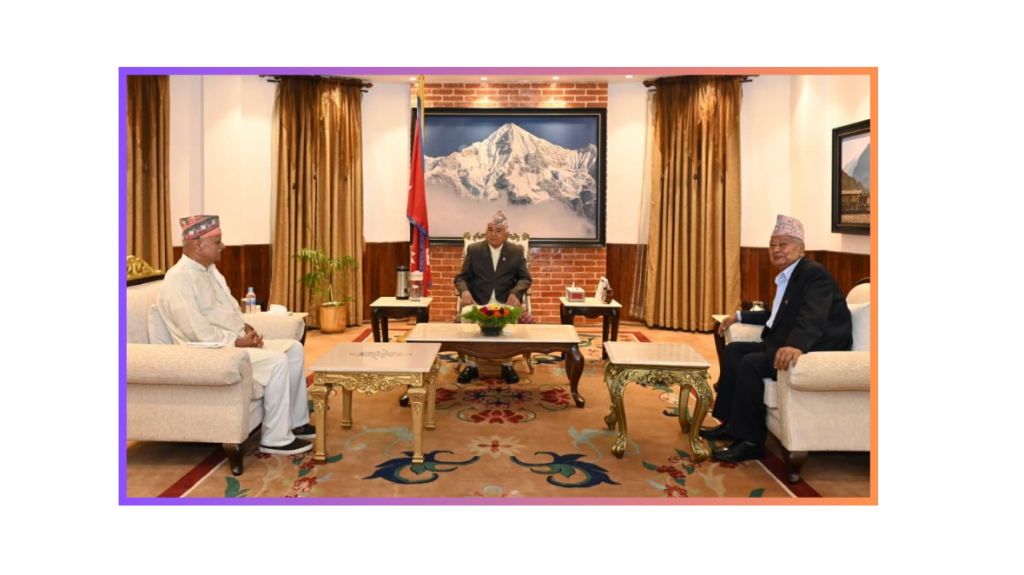 तराई–मधेशको विषम अवस्थाबारे राष्ट्रपति पौडेलको पूर्वराष्ट्रपति र पूर्वउपराष्ट्रपतिसँग छलफल
