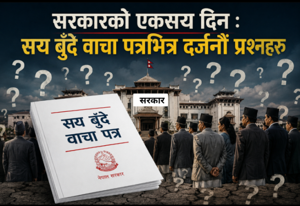 सय दिनमा बालेन सरकार : सुधारको वाचा, संस्थासँग टकराव र प्रश्नको चाङ सय दिनमा बालेन सरकार : सुधारको वाचा, संस्थासँग टकराव र प्रश्नको चाङ