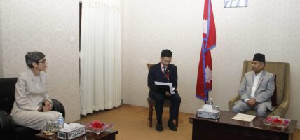 उपराष्ट्रपति यादवसँग स्वीस राजदूतको शिष्टाचार भेट