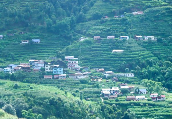 भोटेचौरबाट देखिएको सिन्धुपाल्चोकको मनमोहक प्राकृतिक सौन्दर्य