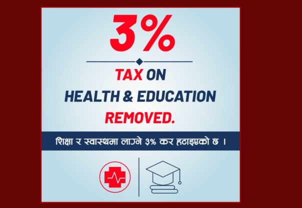 शिक्षा र स्वास्थ्यमा ३% समता शुल्क हाललाई लागू नहुने : प्रधानमन्त्री बालेन शिक्षा र स्वास्थ्यमा ३% समता शुल्क हाललाई लागू नहुने : प्रधानमन्त्री बालेन