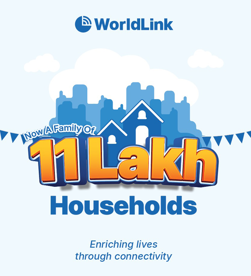 वल्र्डलिंकद्वारा ११ लाख एफटिटिएच ग्राहकको ऐतिहासिक उपलब्धि गरेको दाबी