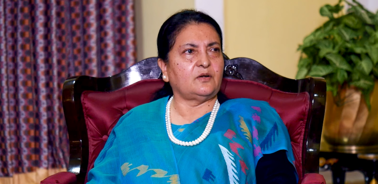 बाढीपीडितको उद्धार र राहतमा जुट्न पूर्वराष्ट्रपति भण्डारीको आग्रह