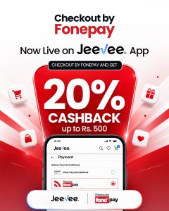 Fonepay expands online payment service to Jeevee with 20% cashback offer