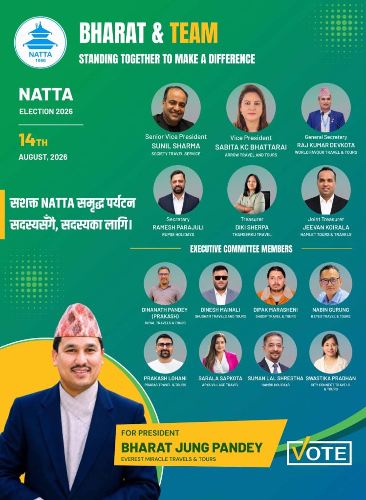 नाट्टा निर्वाचनका लागि भरत जंग पाण्डे नेतृत्वको प्यानल सार्वजनिक
