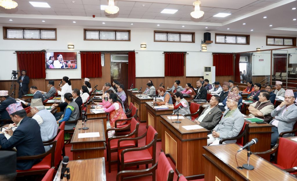 राष्ट्रियसभाः ग्यासको सकस समाधान गर्न सरकारको ध्यानाकर्षण