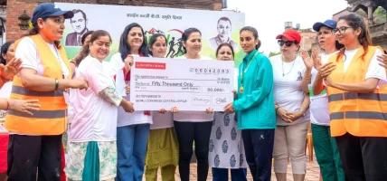बिपी स्मृति ‘ग्रीन रन महिला रि-रन’ प्रतियोगिताः न्यौपाने विजयी
