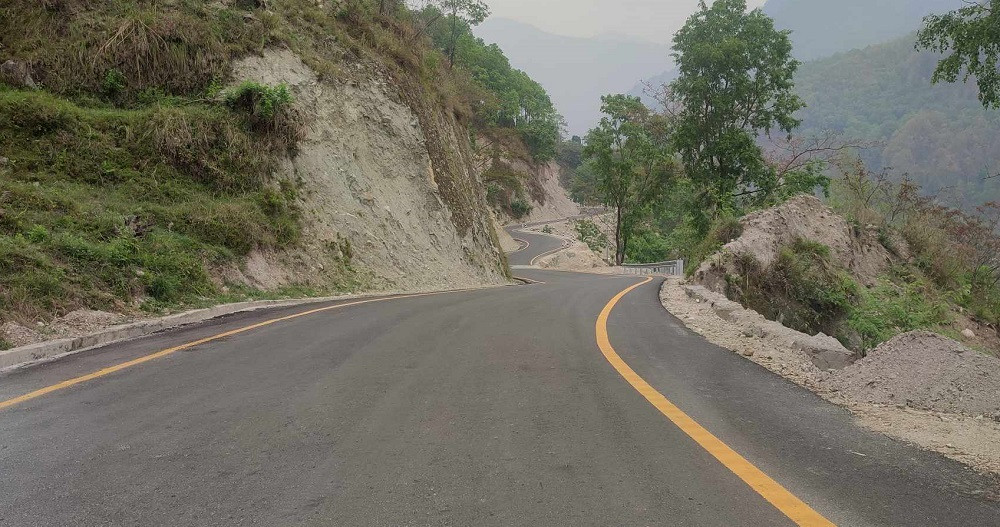चामे–नार्पाभूमि सडकमा बेलिब्रिज निर्माण
