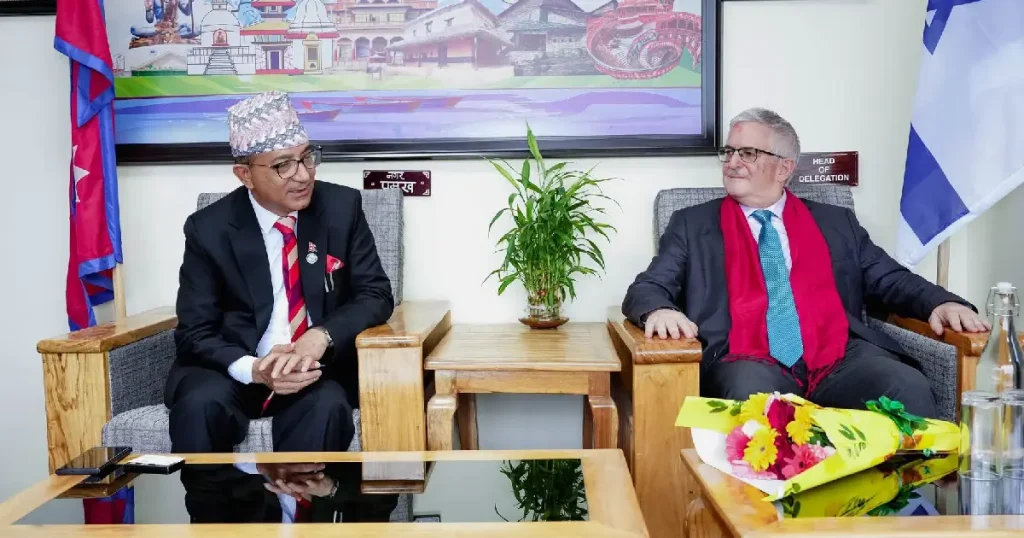 पोखरा महानगरपालिका प्रमुख आचार्यसँग नेपालका लागि इजरायली राजदूतको भेट
