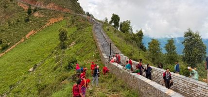 गुल्मीमा पर्यटकीय गन्तव्यको नयाँ आकर्षण धुर्कोटको ‘ग्रेटवाल’