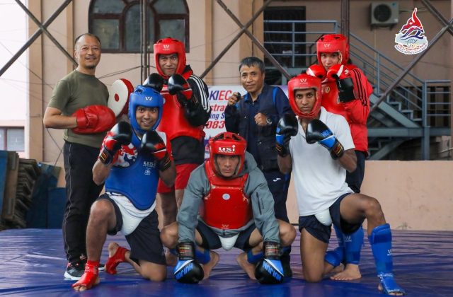 एसियाडको बन्द प्रशिक्षणमा रहेका खेलाडी रोयल र पशुपति बुटिकमा