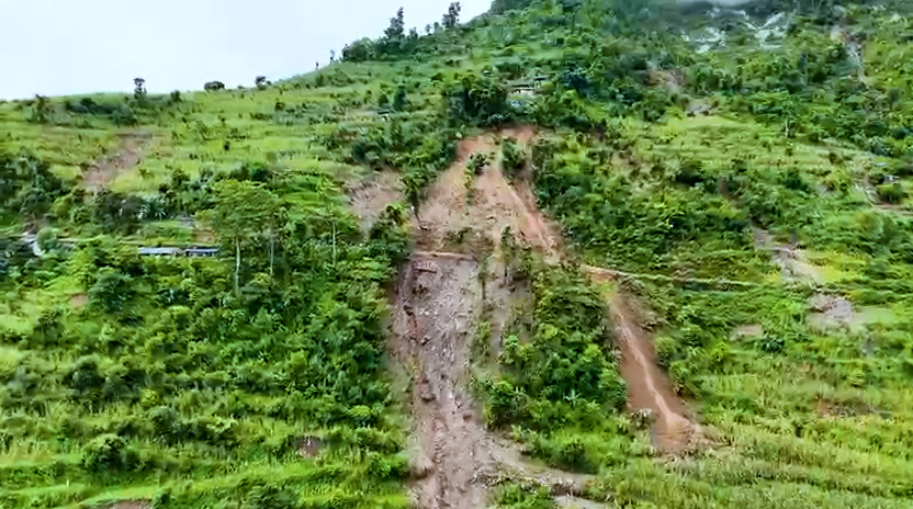 रिसाङमा पहिरोपछि अझै त्रास, दुई सय नागरिक सुरक्षित स्थानमा