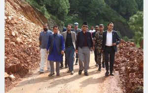 Minister Dr Timilsina visits injured people in Nuwakot   
