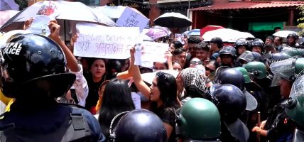 गरिमा चौधरीको न्यायका लागि माइतीघरमा प्रदर्शन, बलात्कारीलाई फाँसीको माग