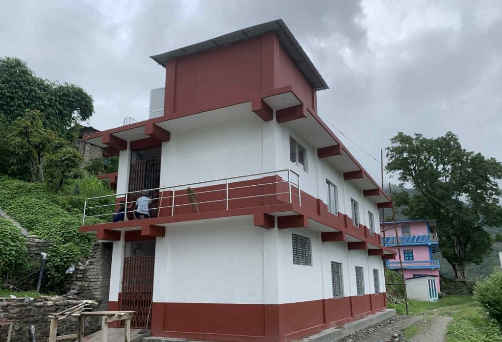 रघुगङ्गाको बेगमा वडा कार्यालय भवन निर्माण